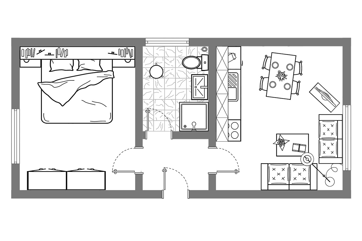 Einblick in Ferienwohnung 3