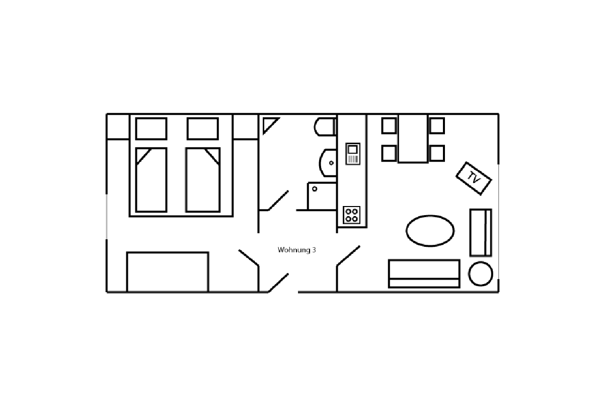 Einblick in Ferienwohnung 3