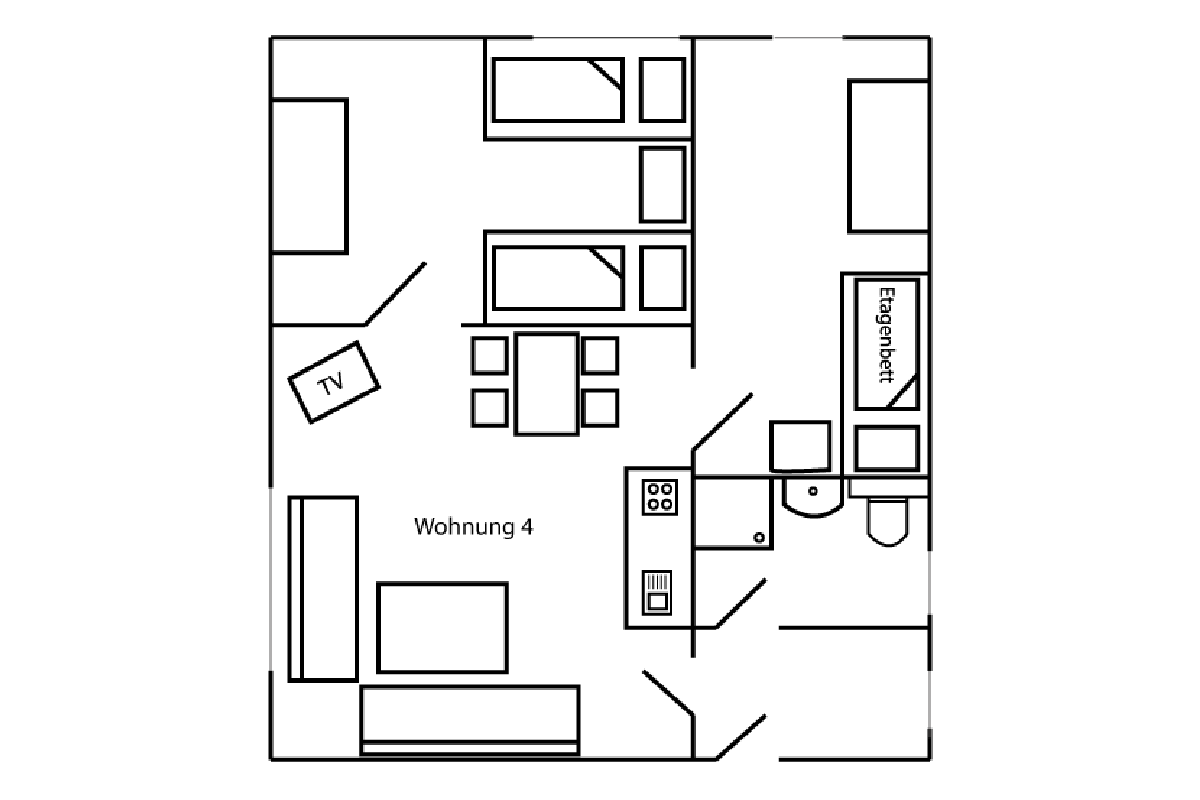 Einblick in Ferienwohnung 4