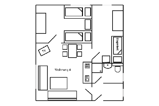 Einblick in Ferienwohnung 4